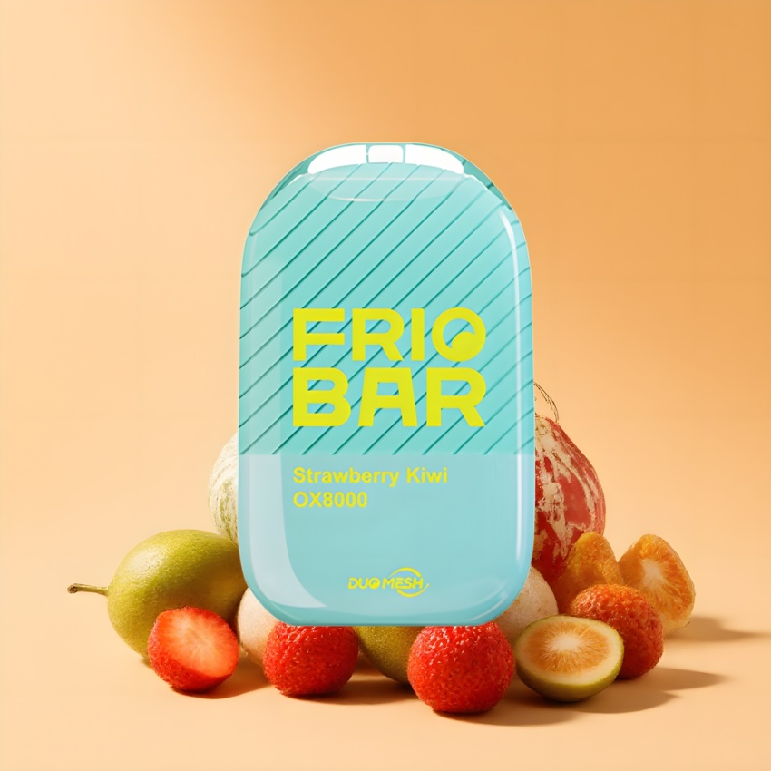 FRIOBAR OX8000 Eldobható E-szivar Eper-Kivi magyar nagykereskedés 16mL