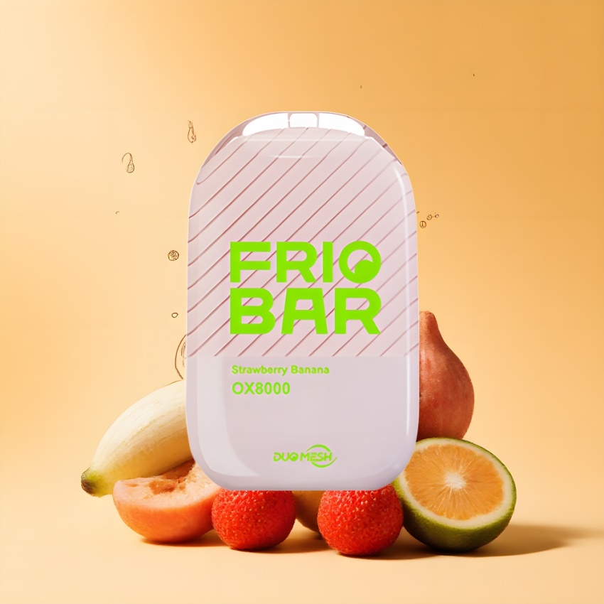 FRIOBAR OX8000 Eldobható Epe eper-banán magyar nagykereskedés