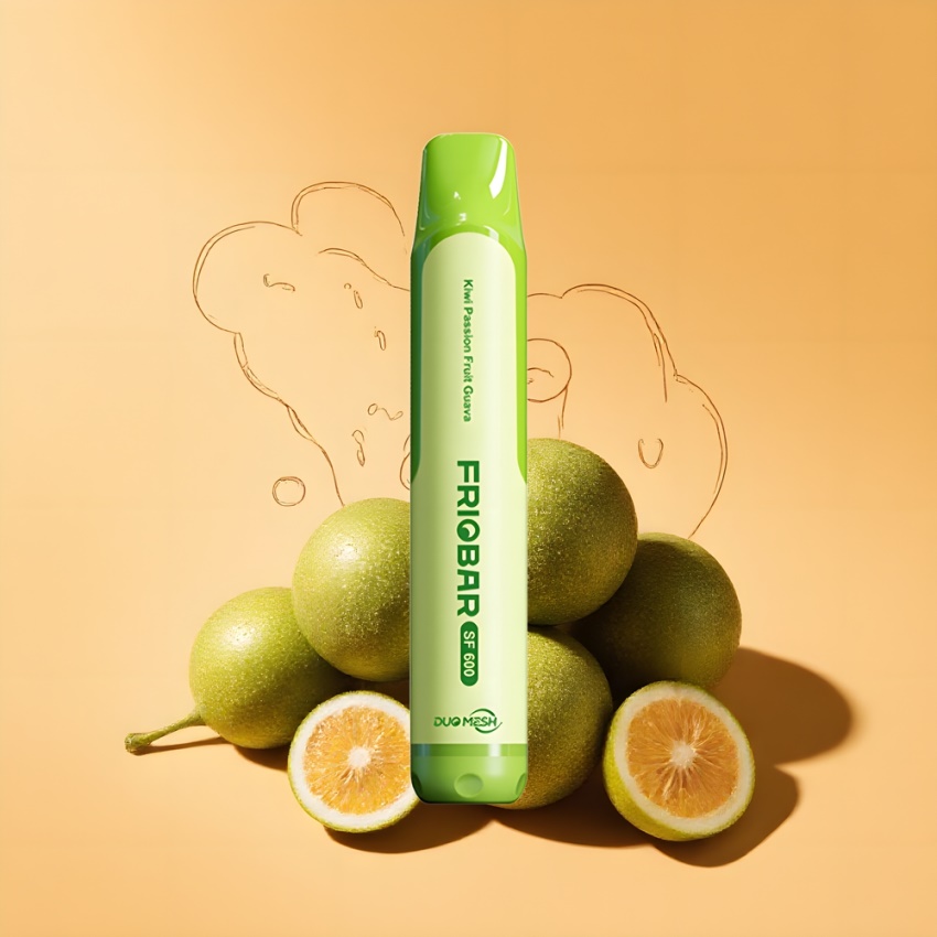 FRIOBAR SF600 Eldobható E-pipa Kivi Passiógyümölcs Guava (600 Puffs, 20mg/mL) magyar nagykereskedés