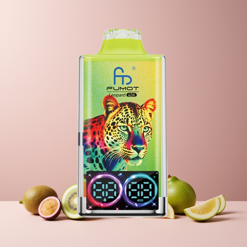 Fumot Leopard 40K Puffs magyar nagykereskedés 5% Nikotin Kiwi Szenvedély Gyümölcs Guava