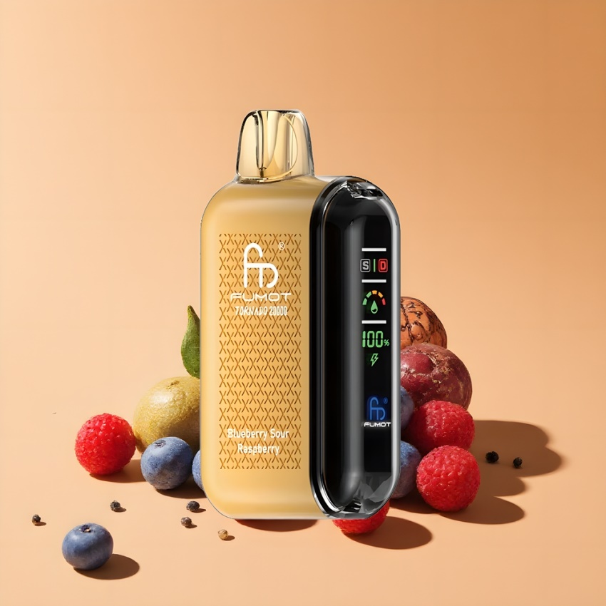 Fumot Tornado 20000 Puffs Dual Mesh Kékáfonya-Savanyú Málna magyar nagykereskedés