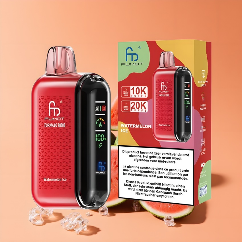 Fumot Tornado 20000 Puffs Dual Mesh görögdinnye jég magyar nagykereskedés