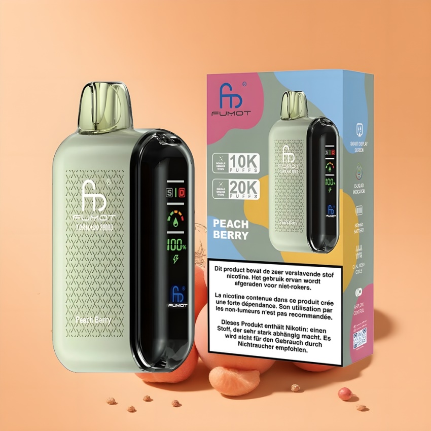Fumot Tornado 20000 Puffs Dual Mesh magyar nagykereskedés Barack-Bogyó