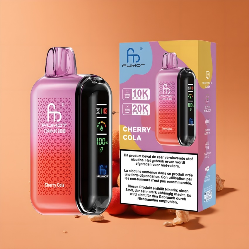 Fumot Tornado 20000 Puffs Dual Mesh magyar nagykereskedés Cseresznye Kóla