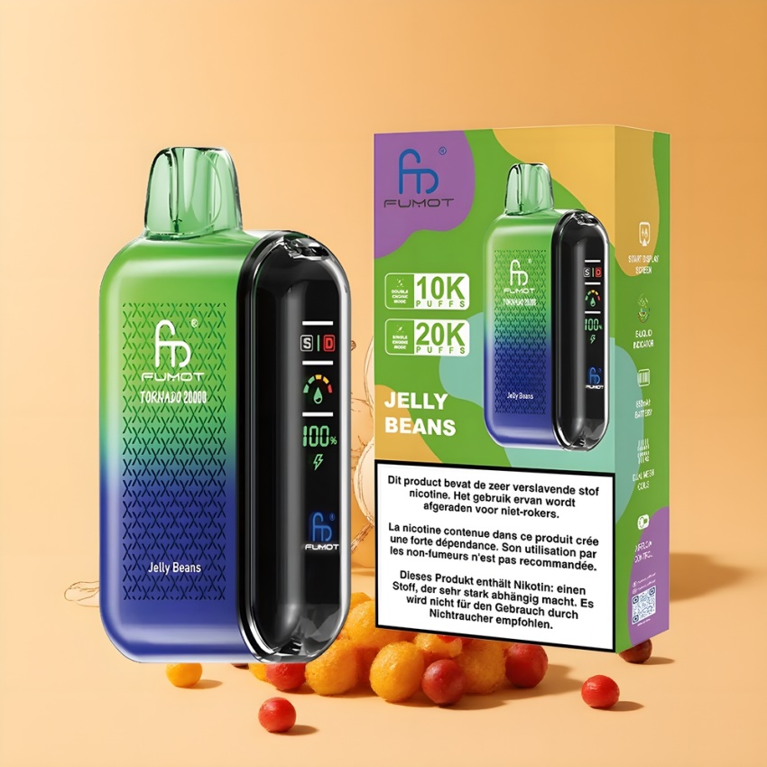 Fumot Tornado 20000 Puffs Dual Mesh magyar nagykereskedés Jelly Bab