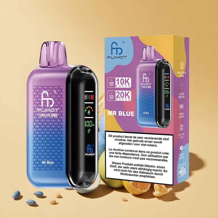 Fumot Tornado 20000 Puffs Dual Mesh magyar nagykereskedés Kék