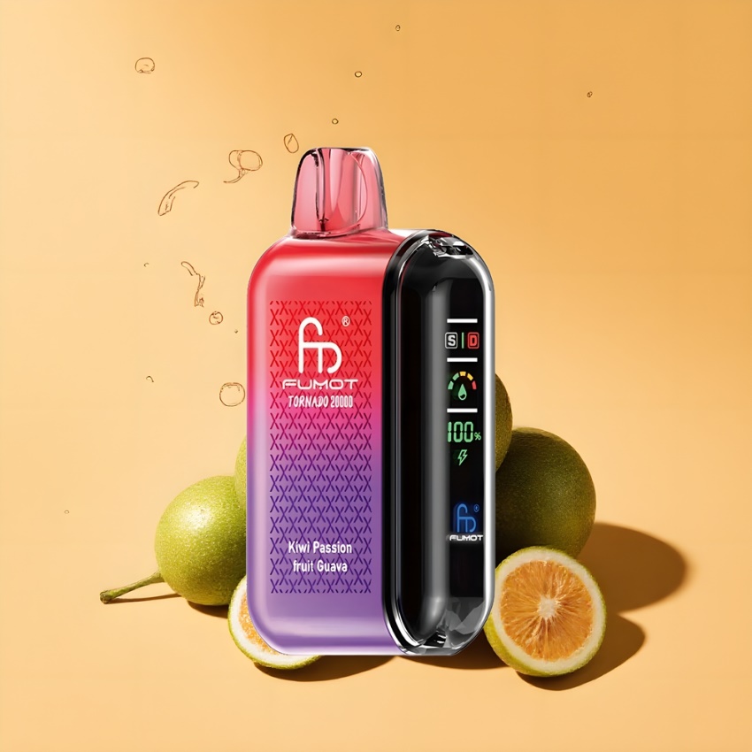 Fumot Tornado 20000 Puffs Dual Mesh magyar nagykereskedés Kiwi Sárgadinnye Guava