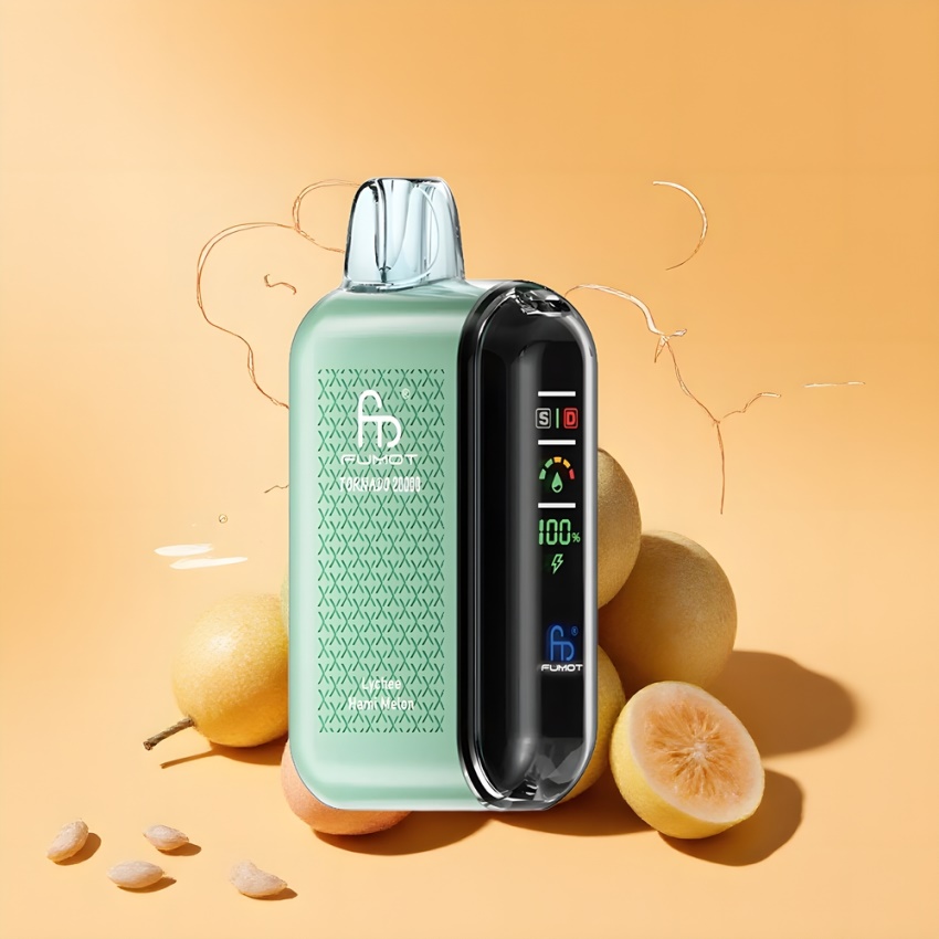 Fumot Tornado 20000 Puffs Dual Mesh magyar nagykereskedés Licsi-Hami Dinnye