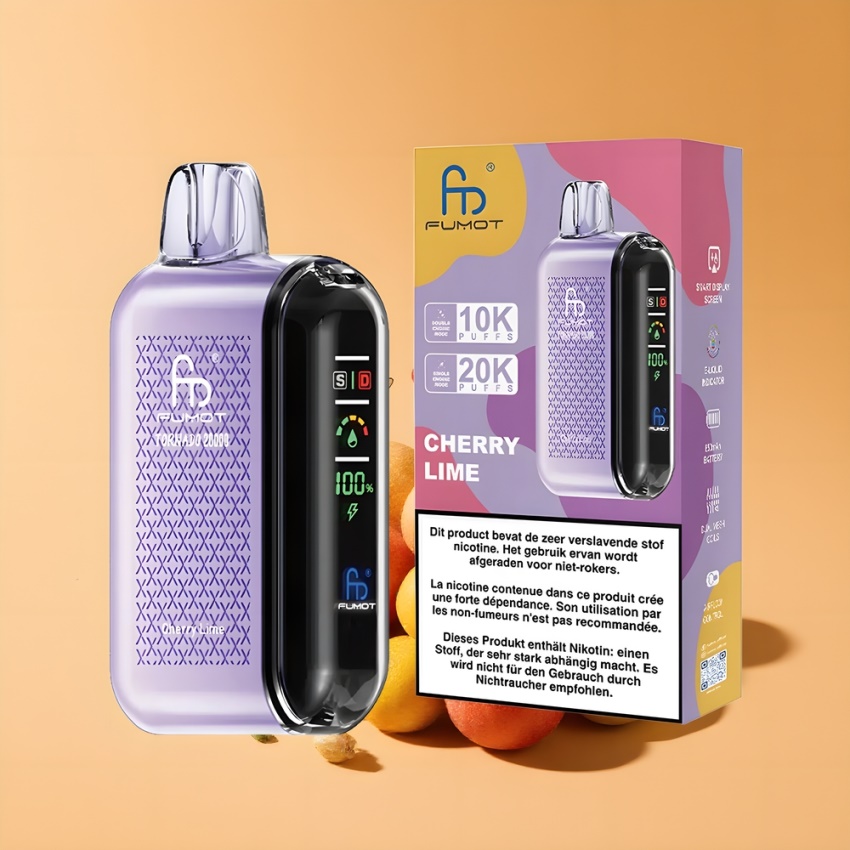 Fumot Tornado 20000 Puffs Dual Mesh magyar nagykereskedés Meggy Málna