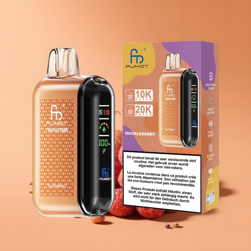 Fumot Tornado 20000 Puffs Dual Mesh magyar nagykereskedés Szeder (Huckleberry)