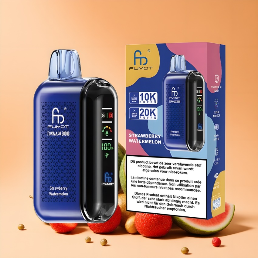 Fumot Tornado 20000 Puffs Dual Mesh magyar nagykereskedés eper-görögdinnye