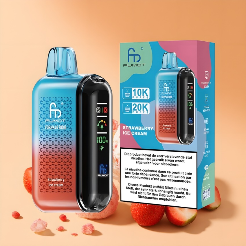 Fumot Tornado 20000 Puffs Dual Mesh magyar nagykereskedés eperfagylalt