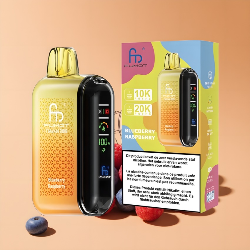 Fumot Tornado 20000 Puffs Dual Mesh magyar nagykereskedés Áfonya-Málna