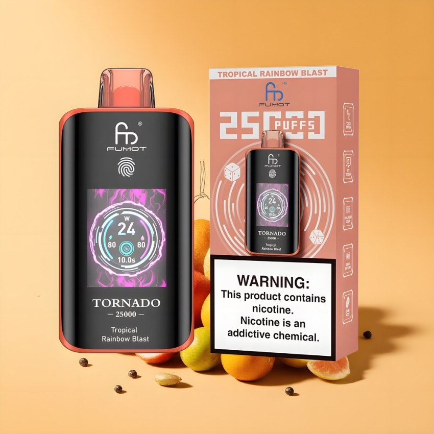 Fumot Tornado 25000 Puffs 700mAh Tropikus Szivárvány magyar nagykereskedés