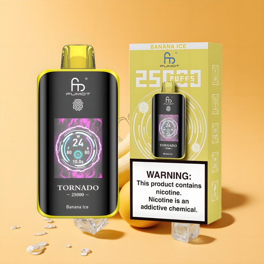 Fumot Tornado 25000 Puffs 700mAh magyar nagykereskedés Banán Jég