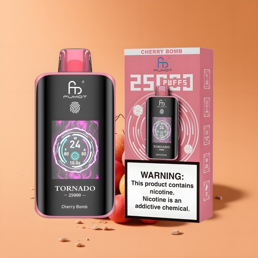 Fumot Tornado 25000 Puffs 700mAh magyar nagykereskedés Csereszna Bomba