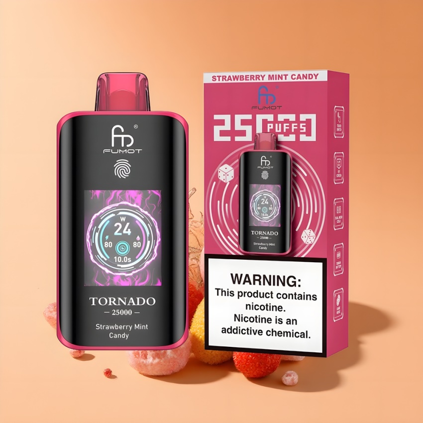 Fumot Tornado 25000 Puffs 700mAh magyar nagykereskedés Eper Menta Cukor
