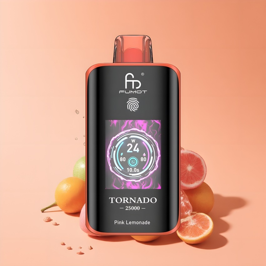 Fumot Tornado 25000 Puffs 700mAh magyar nagykereskedés Rózsaszín Limonádé