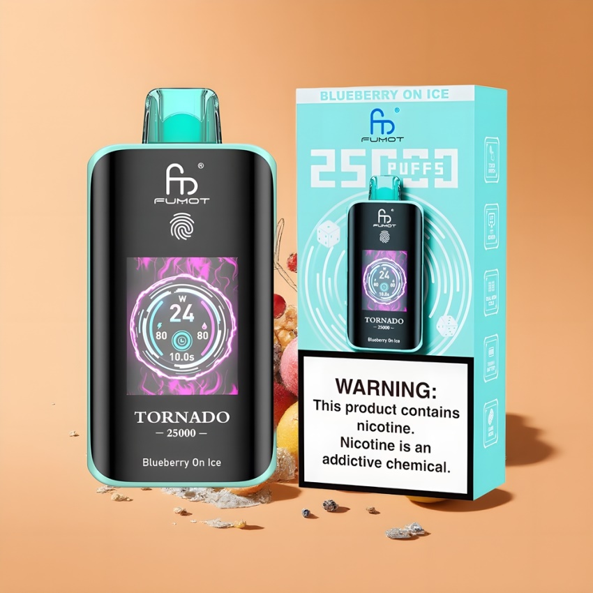 Fumot Tornado 25000 Puffs 700mAh magyar nagykereskedés Áfonya Jégen