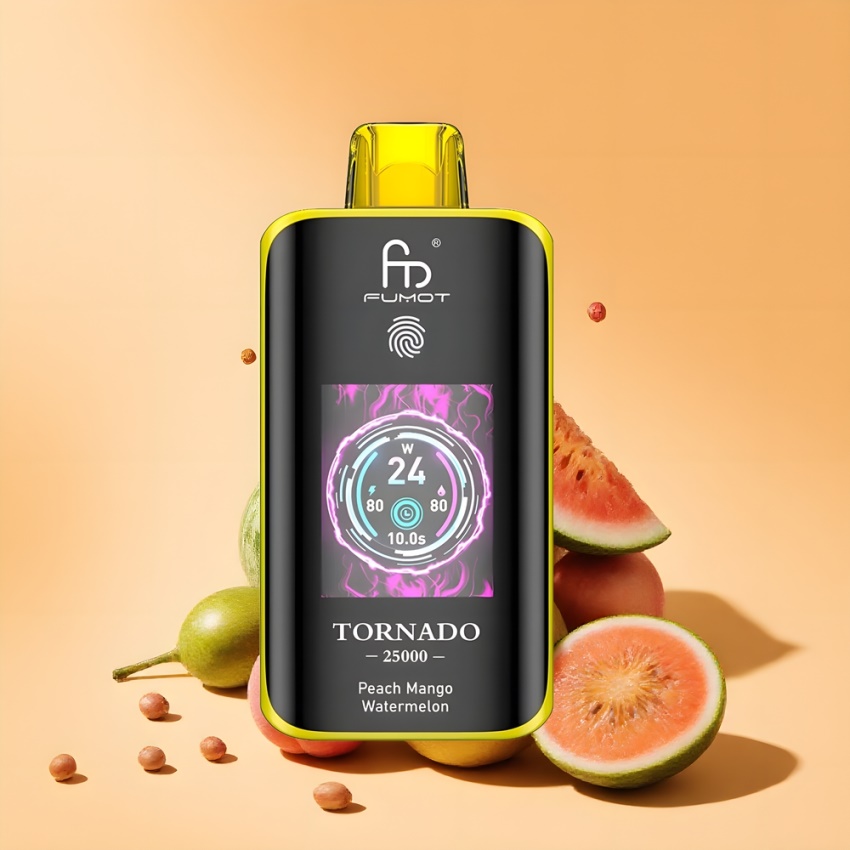 Fumot Tornado 25000 Puffs 700mAh magyar nagykereskedés Őszibarack Mango Görögdinnye