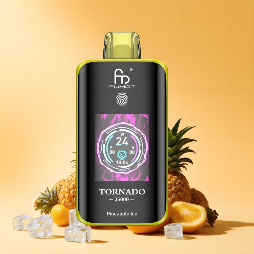 Fumot Tornado 25000 Puffs HD Képernyős Ananász Jég magyar nagykereskedés