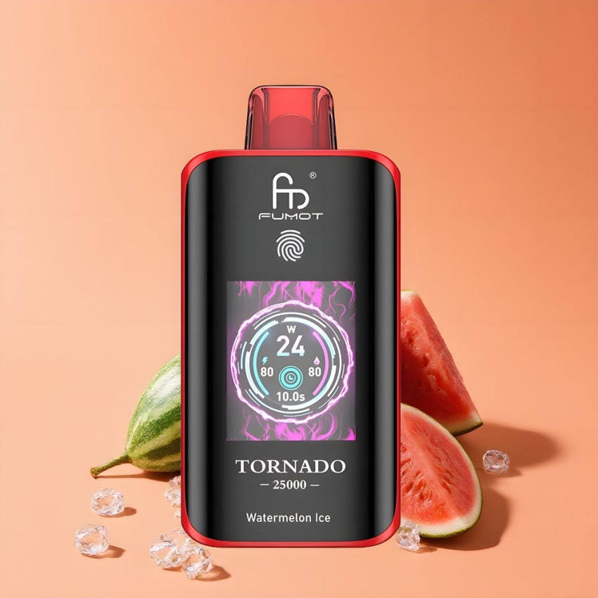 Fumot Tornado 25000 Puffs HD Képernyős Görögdinnye Jég magyar nagykereskedés