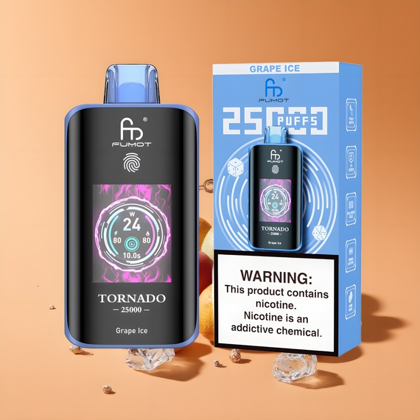 Fumot Tornado 25000 Puffs magyar nagykereskedés Szőlőjég 700mAh
