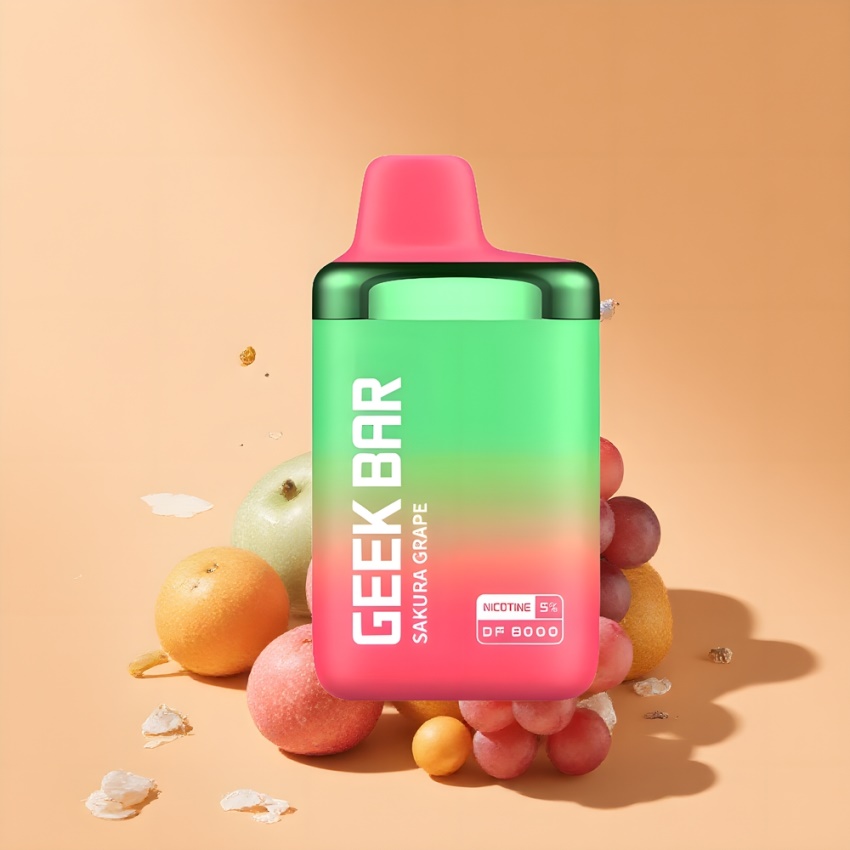 GEEK BAR DF8000 8000 Puffs magyar nagykereskedés Cseresznye Szőlő Dual Mesh Coil