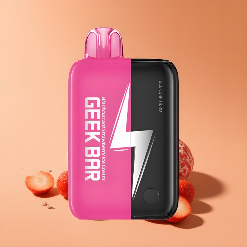 GEEK BAR Hero 20000 Puffs magyar nagykereskedés Feketeribizli Eper Fagylalt Dual Mesh Coil