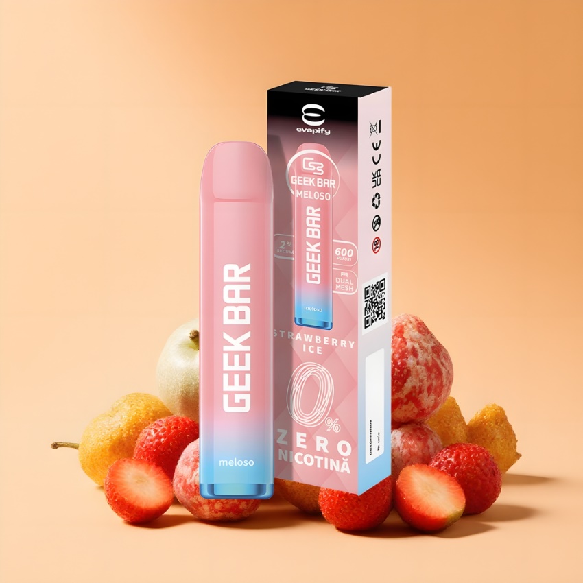 GEEK BAR Meloso 600 Puffs 20mg Eper Jég magyar nagykereskedés