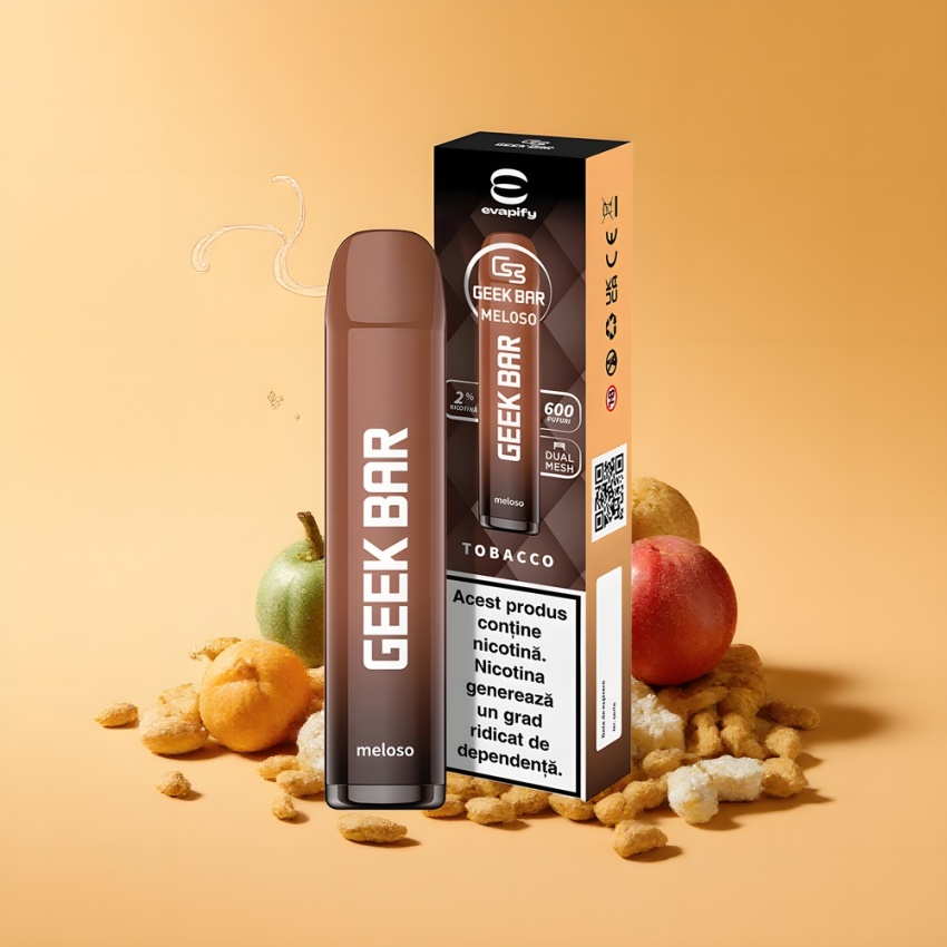 GEEK BAR Meloso 600 Puffs 20mg magyar nagykereskedés Dohány