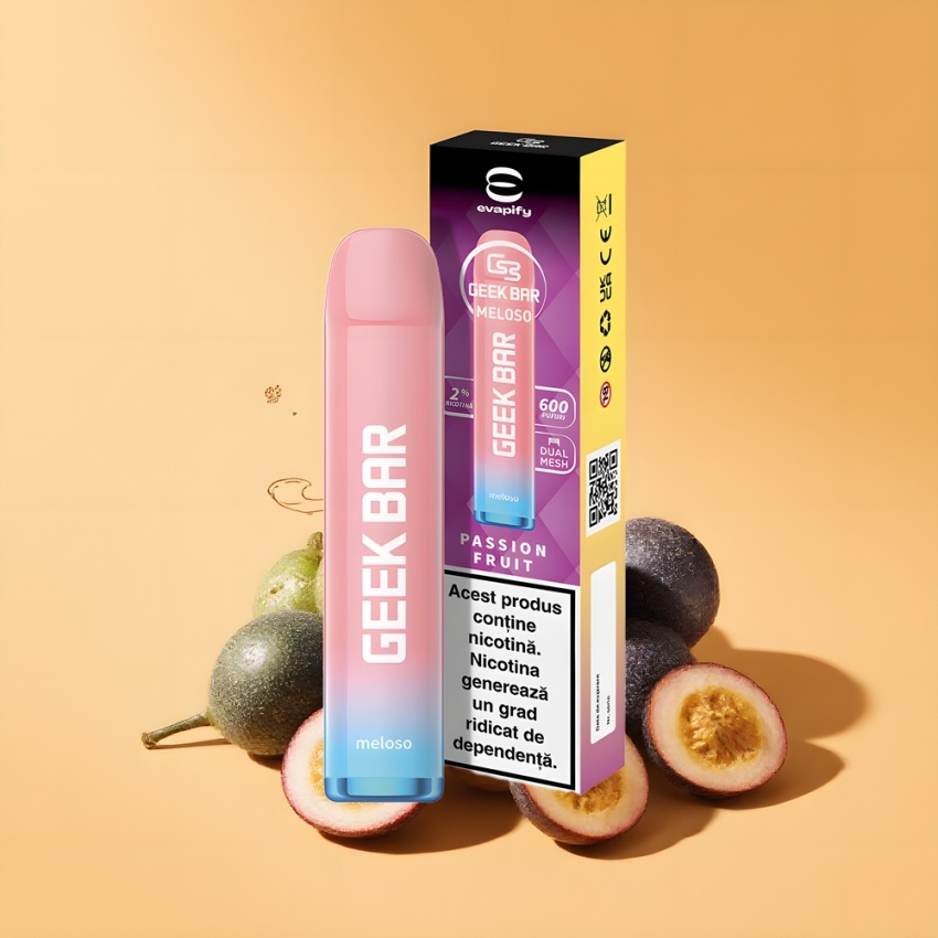 GEEK BAR Meloso 600 Puffs 20mg magyar nagykereskedés Szenvedély Gyümölcs
