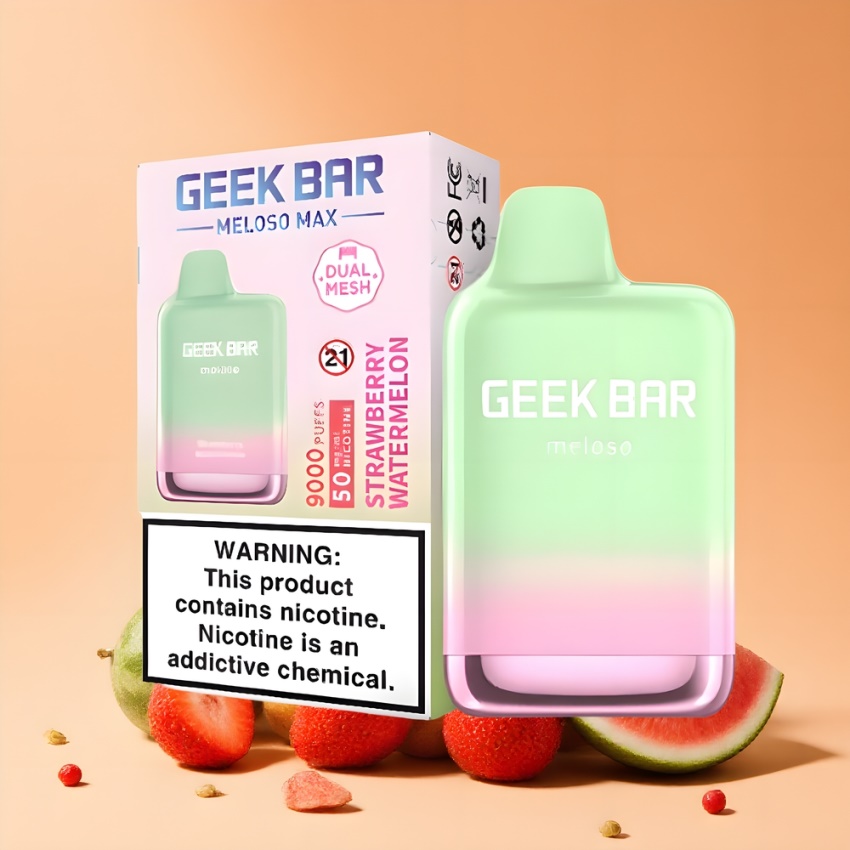 GEEK BAR Meloso Max 9000 Puffs 14ml magyar nagykereskedés Eper-Görögdinnye