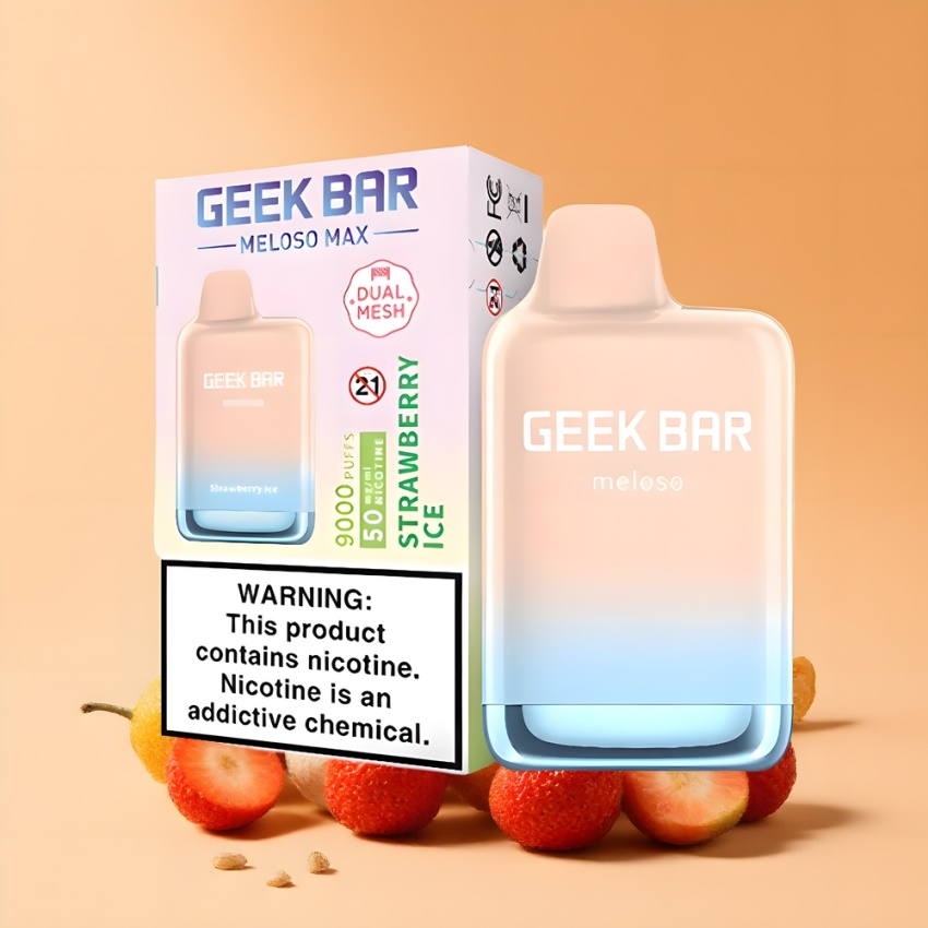 GEEK BAR Meloso Max 9000 Puffs 14ml magyar nagykereskedés eper jég