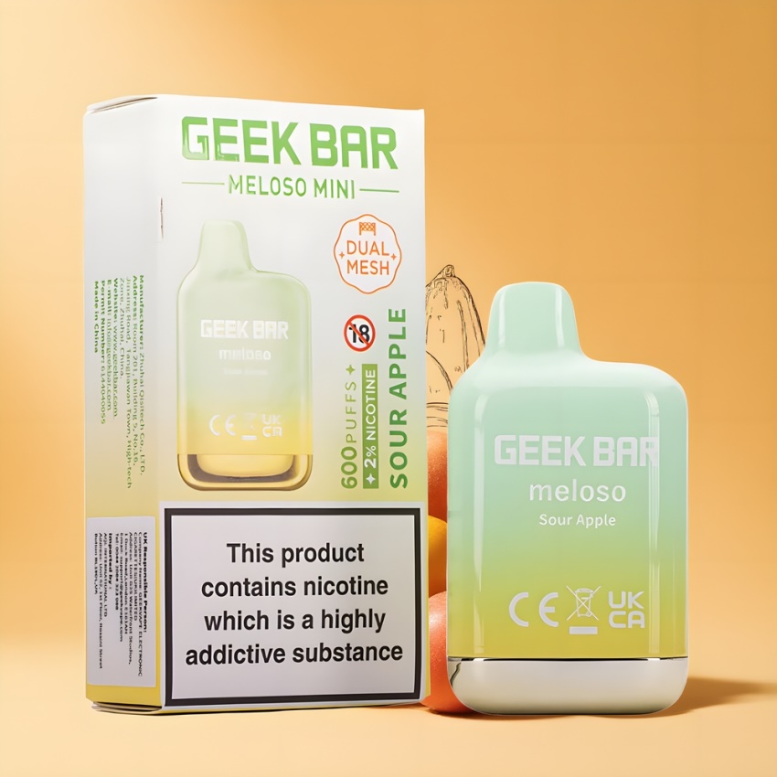 GEEK BAR Meloso Mini 600 Puffs 550mAh magyar nagykereskedés Savanyú Alma
