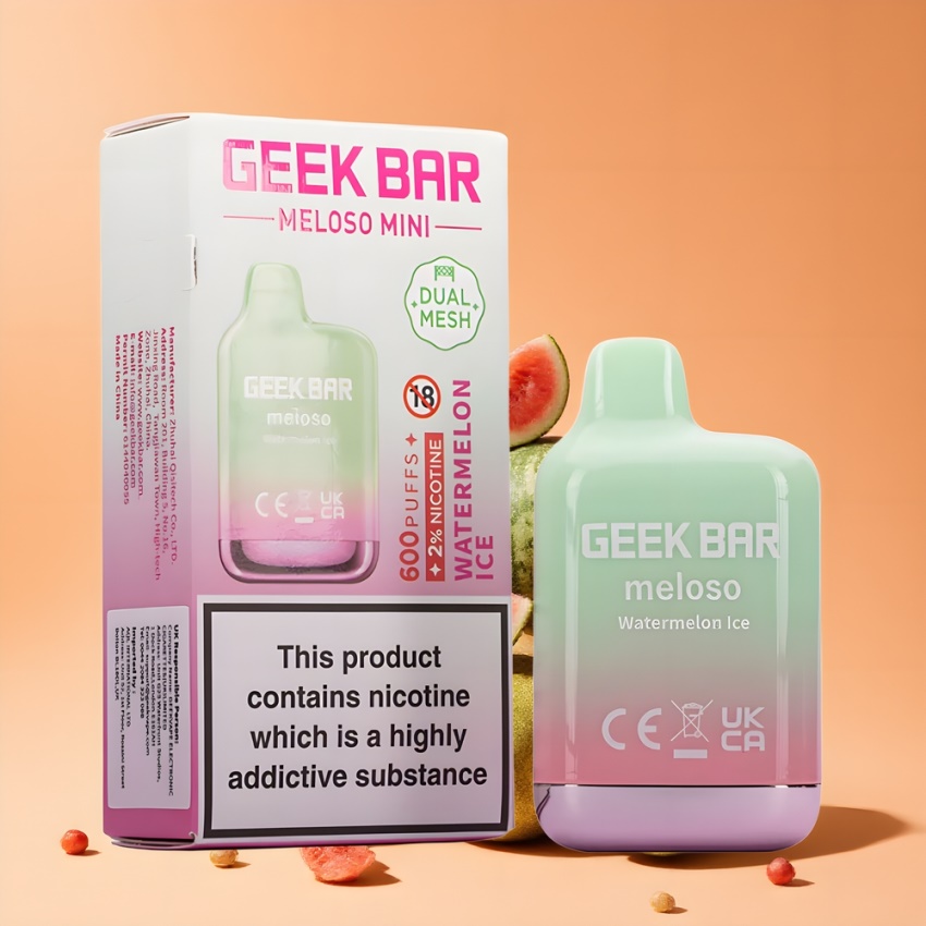 GEEK BAR Meloso Mini 600 Puffs Auto Draw Gőz magyar nagykereskedés Dinnye