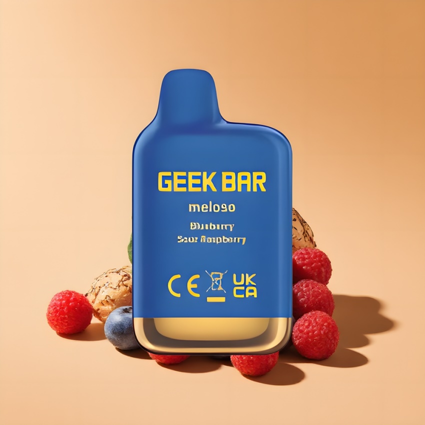 GEEK BAR Meloso Mini 600 Puffs Dual Mesh magyar nagykereskedés Áfonya-Savanyú Málna