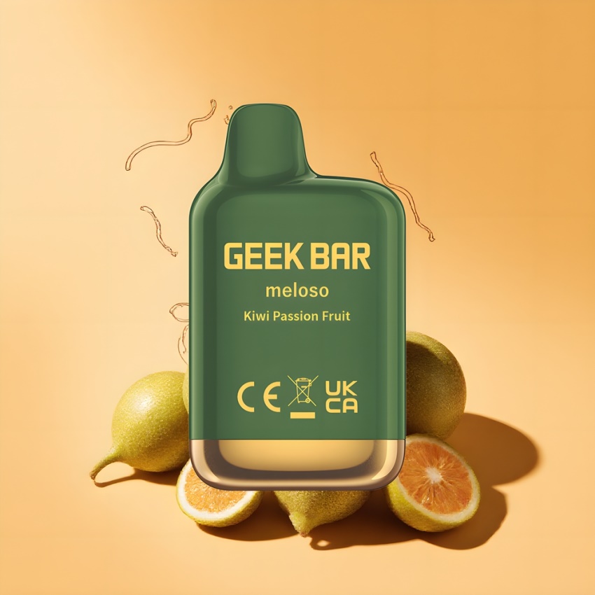 GEEK BAR Meloso Mini 600 Puffs Kivi Passiógyümölcs magyar nagykereskedés Dual Mesh
