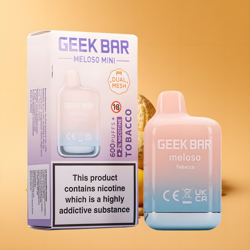 GEEK BAR Meloso Mini 600 Puffs magyar nagykereskedés 2ml Dohány