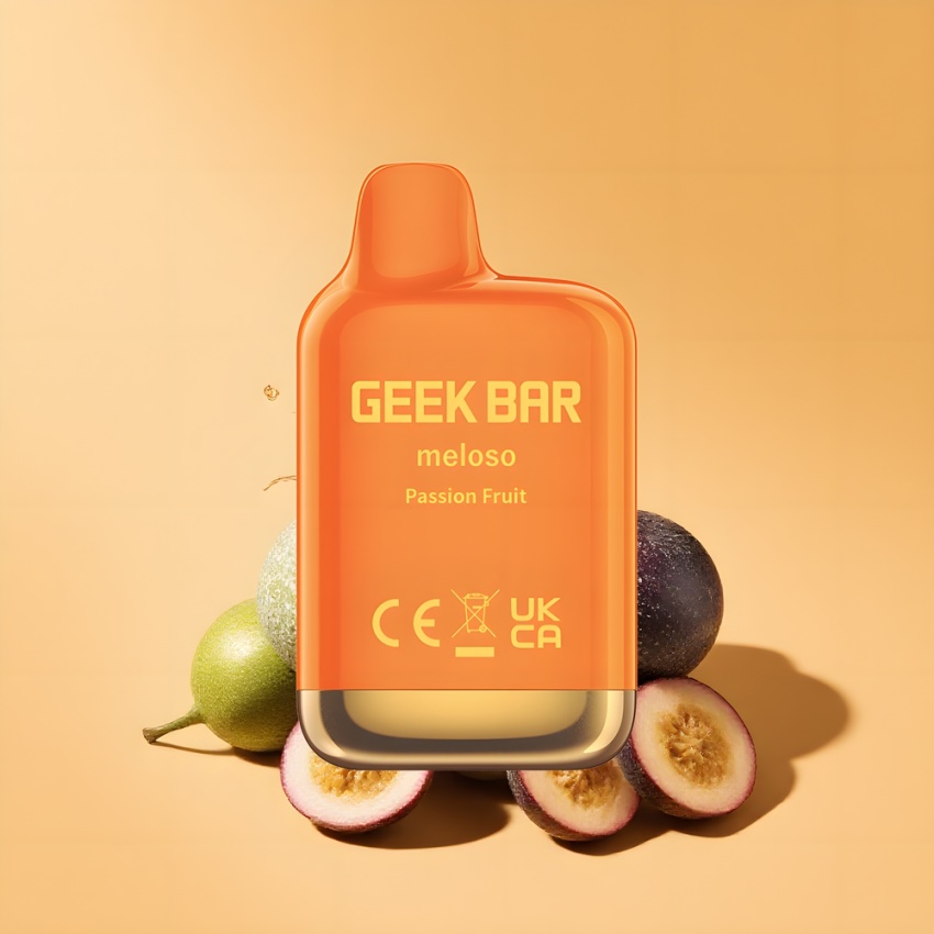 GEEK BAR Meloso Mini 600 Puffs magyar nagykereskedés Sárgadinnye (Passion Fruit) Dual Mesh
