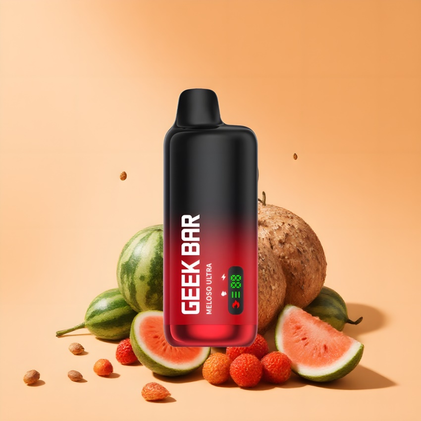 GEEK BAR Meloso Ultra 10000 Puffs (5% Nikotin, USB-C) Görögdinnye Eper Kókusz magyar nagykereskedés