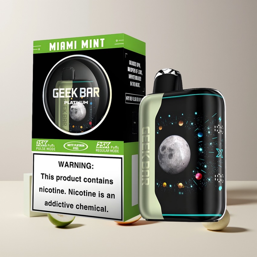 GEEK BAR Platinum 25000 magyar nagykereskedés Miami Menta Kettős háló Coil