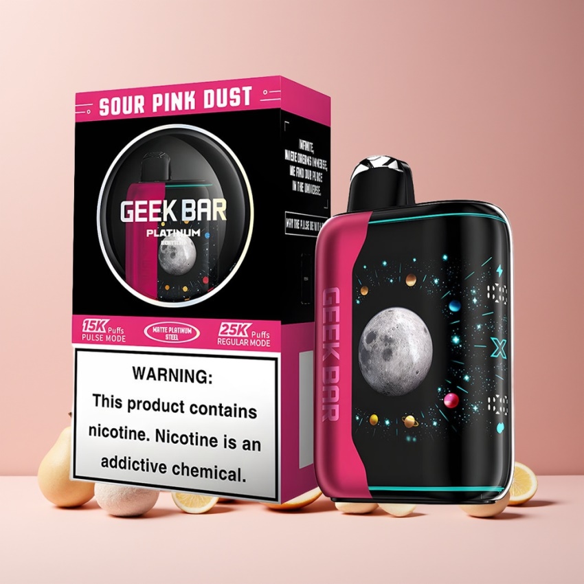 GEEK BAR Platinum 25000 magyar nagykereskedés Sárga Rózsa Por Kettős háló