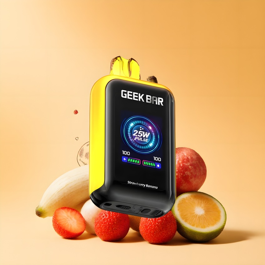 GEEK BAR Skyview 25000 Puffs magyar nagykereskedés Eper-Banan Dual Mesh Coil