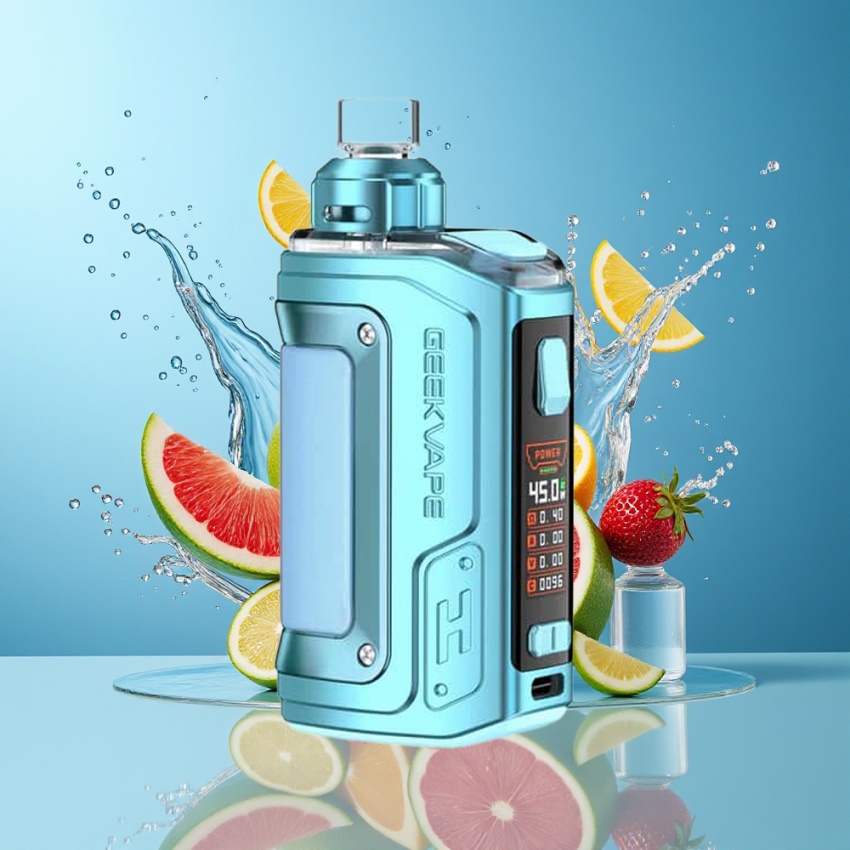 GeekVape H45 (Aegis Hero 2) Pod Mod Kit Kristály Kék, 1400mAh, magyar nagykereskedés