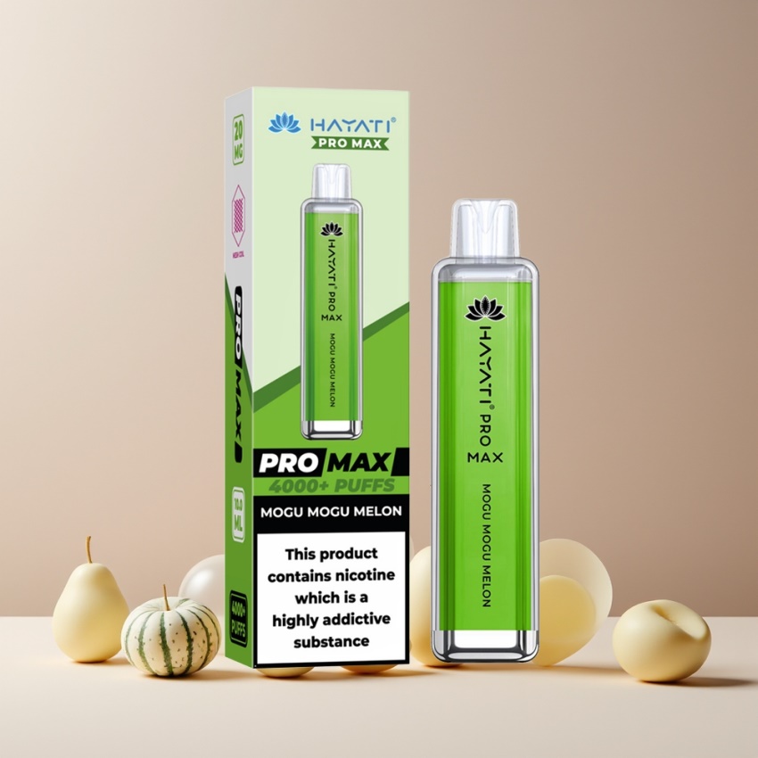 Hayati Pro Max 4000 Puff Eldobható Vape Mogu Mogu Dinnye magyar nagykereskedés, 1400mAh