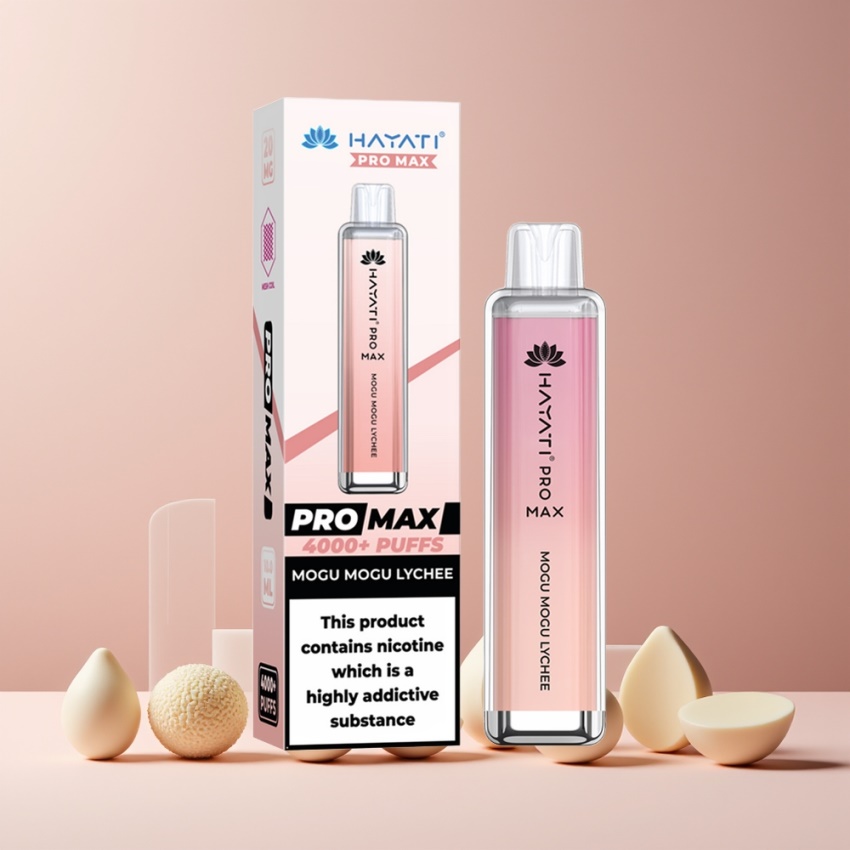Hayati Pro Max 4000 Puff Elszívható Vape Mogu Mogu Licsi 1400mAh magyar nagykereskedés