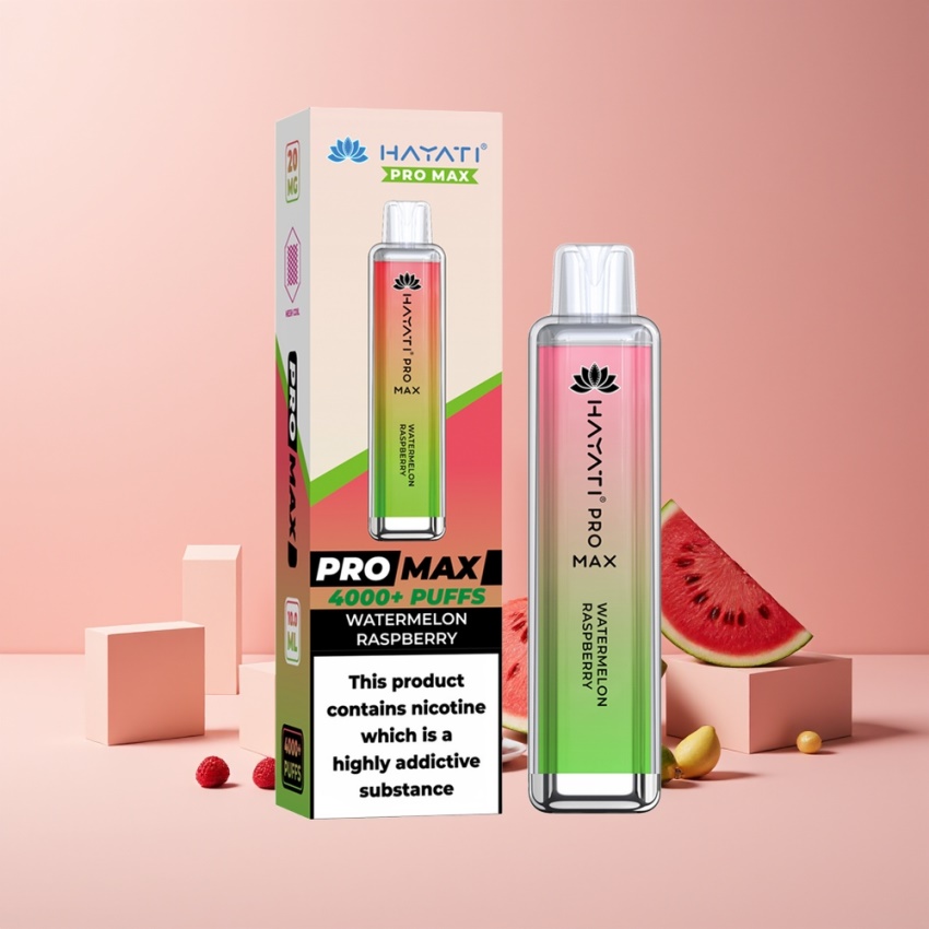 Hayati Pro Max 4000 Puffs Eldobható Vízidín Málna magyar nagykereskedés 5% Nikotin