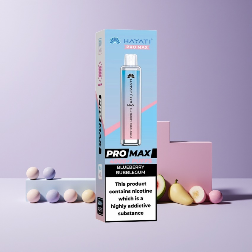 Hayati Pro Max 4000 Puffs magyar nagykereskedés 1400mAh Kékáfonya Rágógumi