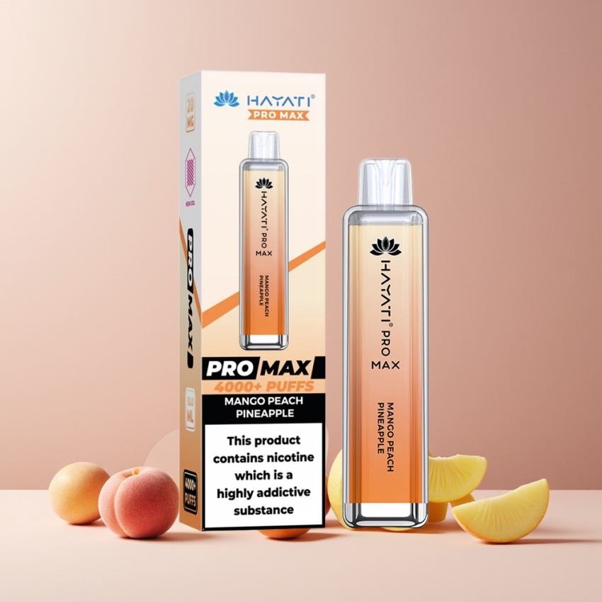 Hayati Pro Max 4000 Puffs magyar nagykereskedés 1400mAh Meggy Barack Ananász